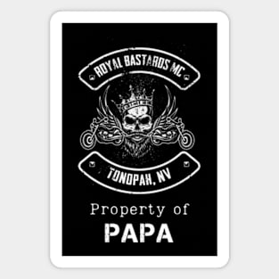 Royal Bastards MC Tonopah, NV Property Papa 2 Magnet